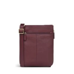 Pockets - Faux CrocMedium Zip Around Cross Body Bag -Fashion Bag Store h5674603 2