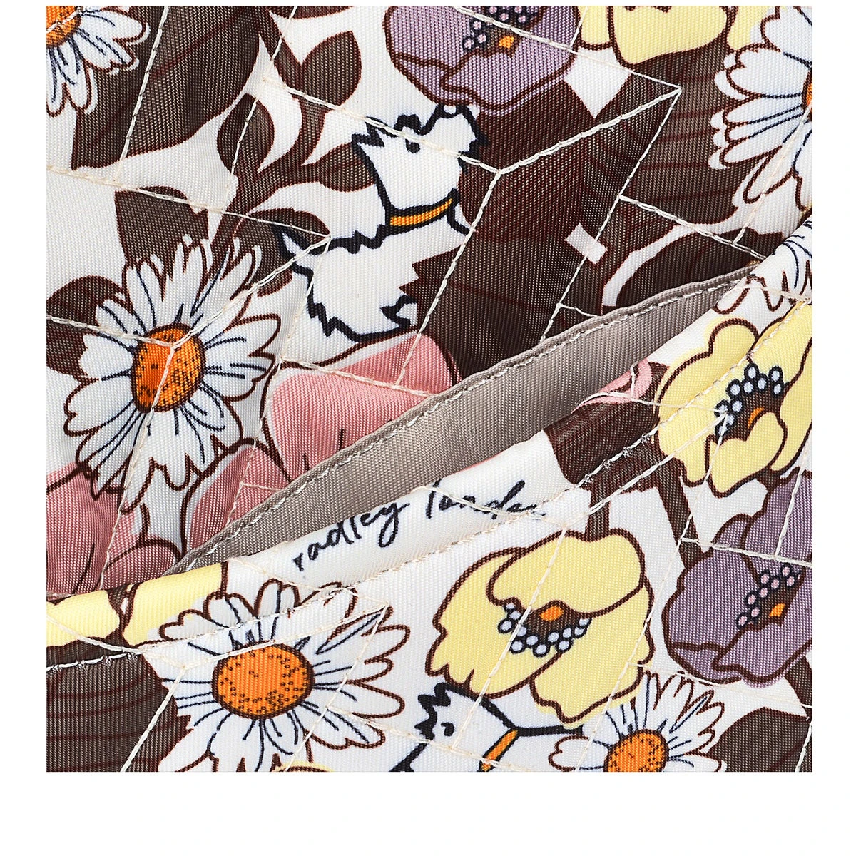 Finsbury Park '60s Floral QuiltSmall ZipTop Cross Body Bag Finsbury Park '60s Floral QuiltSmall ZipTop Cross Body Bag -Fashion Bag Store h5881109 d1