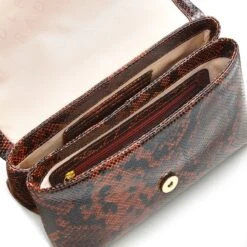 Mill Bay Faux SnakeMedium Flapover Cross Body Bag 4 Mill Bay Faux SnakeMedium Flapover Cross Body Bag -Fashion Bag Store h5893205 4