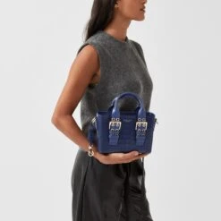 Curzon Street - Faux CrocSmall Ziptop Crossbody -Fashion Bag Store h6745428 1530