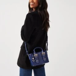 Curzon Street - Faux CrocSmall Ziptop Crossbody -Fashion Bag Store h6745428 1587