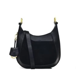 London Pockets 2.0 - SuedeSmall Ziptop Crossbody