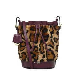 Peregrine Road - Faux TeddyMedium Drawstring Crossbody