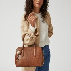 Liverpool Street 2.0 - Faux CrocMedium Ziptop Multiway -Fashion Bag Store h6831205 20091