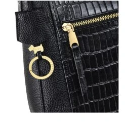 Pear Gardens - Faux CrocMedium Ziptop Shoulder 8 Pear Gardens - Faux CrocMedium Ziptop Shoulder -Fashion Bag Store h7128001 d1