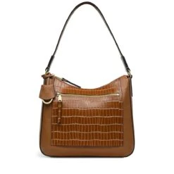 Pear Gardens - Faux CrocMedium Ziptop Shoulder 4 Pear Gardens - Faux CrocMedium Ziptop Shoulder -Fashion Bag Store h7128216