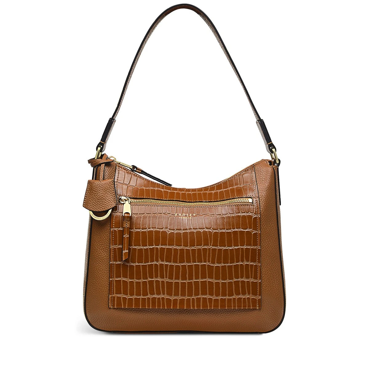 Pear Gardens - Faux CrocMedium Ziptop Shoulder Pear Gardens - Faux CrocMedium Ziptop Shoulder -Fashion Bag Store h7128216