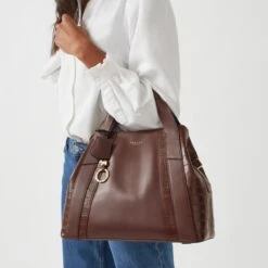 Baylis Road - Faux CrocMedium Zip Around Grab -Fashion Bag Store h7135206 1382