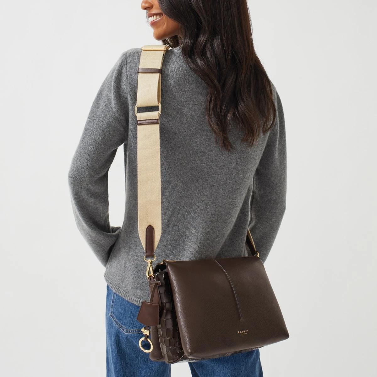 Hillgate Place - Faux CrocMedium Zip-Top Cross Body Hillgate Place - Faux CrocMedium Zip-Top Cross Body -Fashion Bag Store h7216209 1230