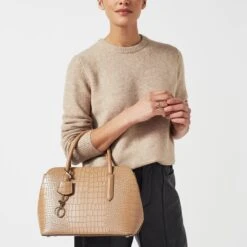 Liverpool Street 2.0 - Faux CrocMedium Zip-Top Satchel -Fashion Bag Store h7262259 1516