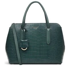 Liverpool Street 2.0 - Faux CrocMedium Zip-Top Satchel