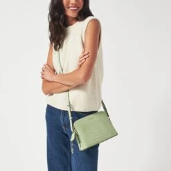 Liverpool Street 2.0 - Faux CrocMedium Zip-Top Cross Body -Fashion Bag Store h7264334 1405