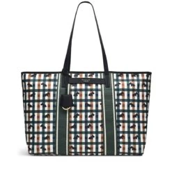 Finsbury Park - Checked DogLarge Zip-Top Shoulder