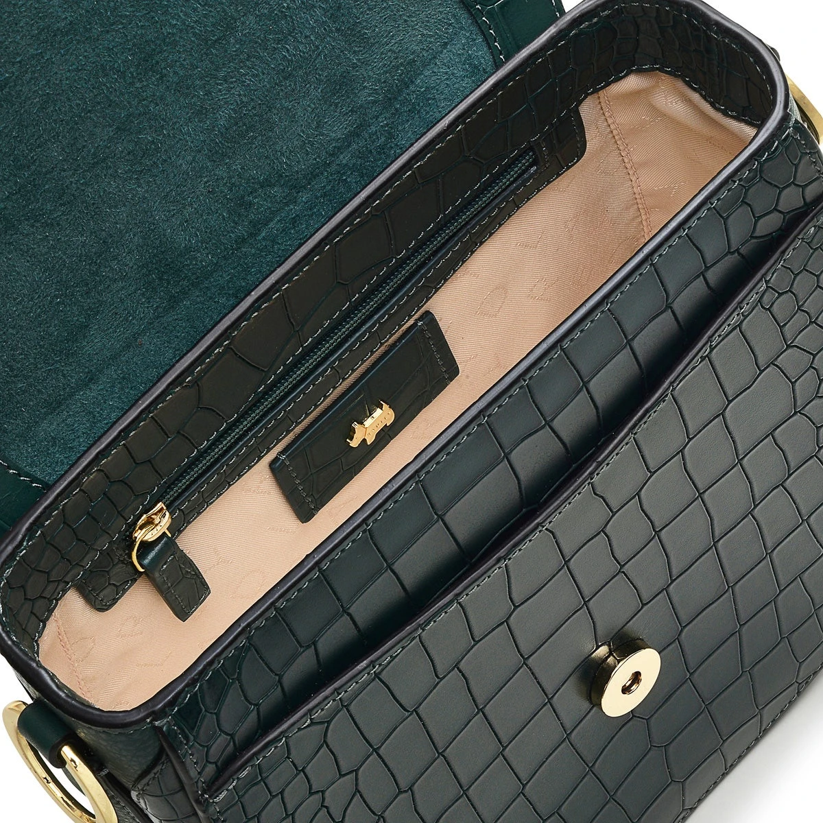 Liverpool Street 2.0 - Faux CrocMedium Flapover Cross Body Liverpool Street 2.0 - Faux CrocMedium Flapover Cross Body -Fashion Bag Store h7320301 4 1