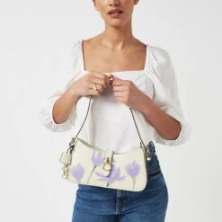 Linden Gardens - Spring BulbsMedium Zip-Top Shoulder -Fashion Bag Store h7535109 1906