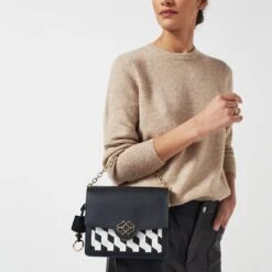 Apsley Road Heirloom - WeaveSmall Flapover Cross Body -Fashion Bag Store h7607001 1383