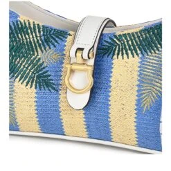 Linden Gardens - Stripe PalmMedium Zip-Top Shoulder -Fashion Bag Store h7847287 d1