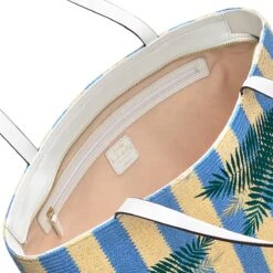 Museum Street - Stripe PalmMedium Zip-Top Tote -Fashion Bag Store h7848287 4