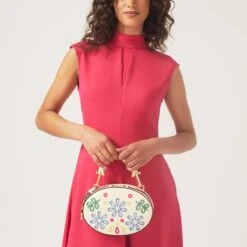 Basil Street - BroderieSmall Zip-Around Grab 6 Basil Street - BroderieSmall Zip-Around Grab -Fashion Bag Store h7852274 7947