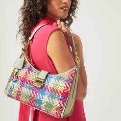 Sloane Street - WeaveMedium Zip-Top Shoulder -Fashion Bag Store h7905274 7934