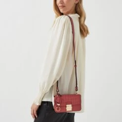 Hanley Close - Faux CrocMini Flapover Cross Body -Fashion Bag Store h8207618 1541