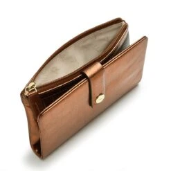 Larkswood - MetallicMedium Bifold Purse 5 Larkswood - MetallicMedium Bifold Purse -Fashion Bag Store s6792963 d1
