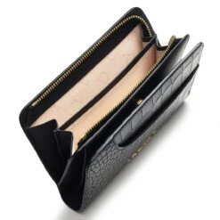 Pockets 2.0 - Faux CrocMedium Bifold Purse -Fashion Bag Store s7549001 d1