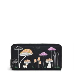 Friends With A FungiLarge Zip Around Continental Wallet -Fashion Bag Store s7552001