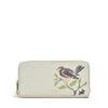 Embroidery BirdLarge Zip Around Matinee -Fashion Bag Store s8376065